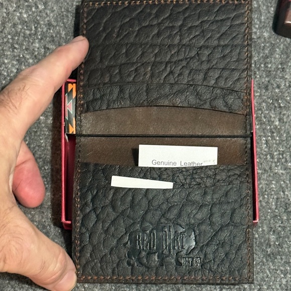 Dark Brown Leather Card Holder - Picture 3 of 4